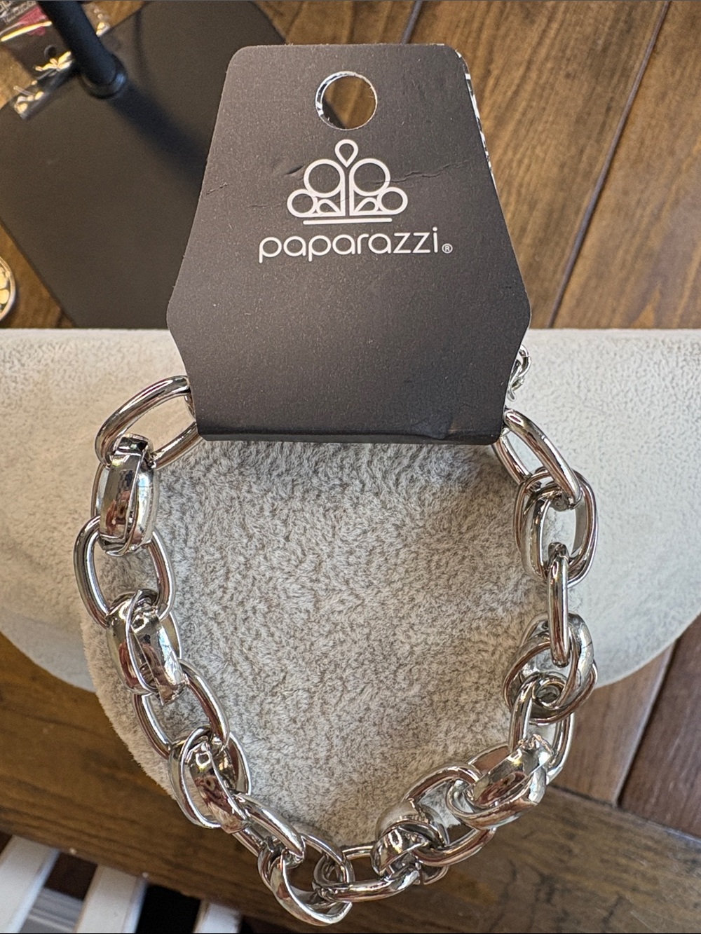Paparazzi unisex Silver Chunky Link Bracelet - Bold Polished Chain